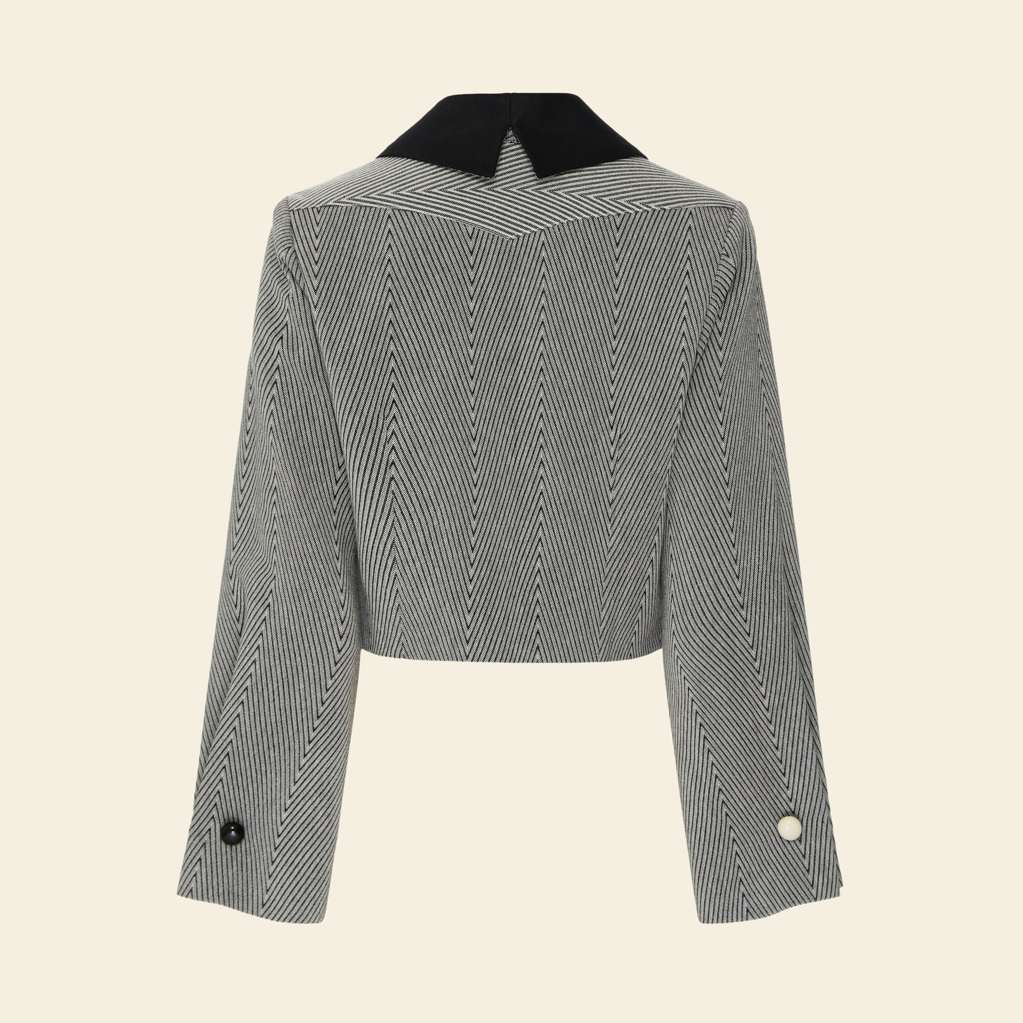 Blazer Cropped Alfaiataria Espinha de Peixe — still 2