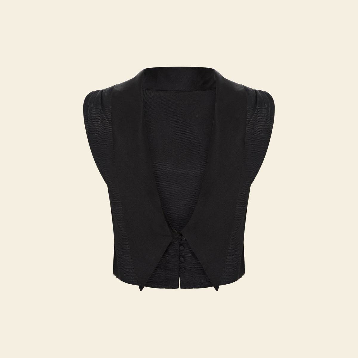 Blusa Gola Escafrando Lapela Preto — still frente
