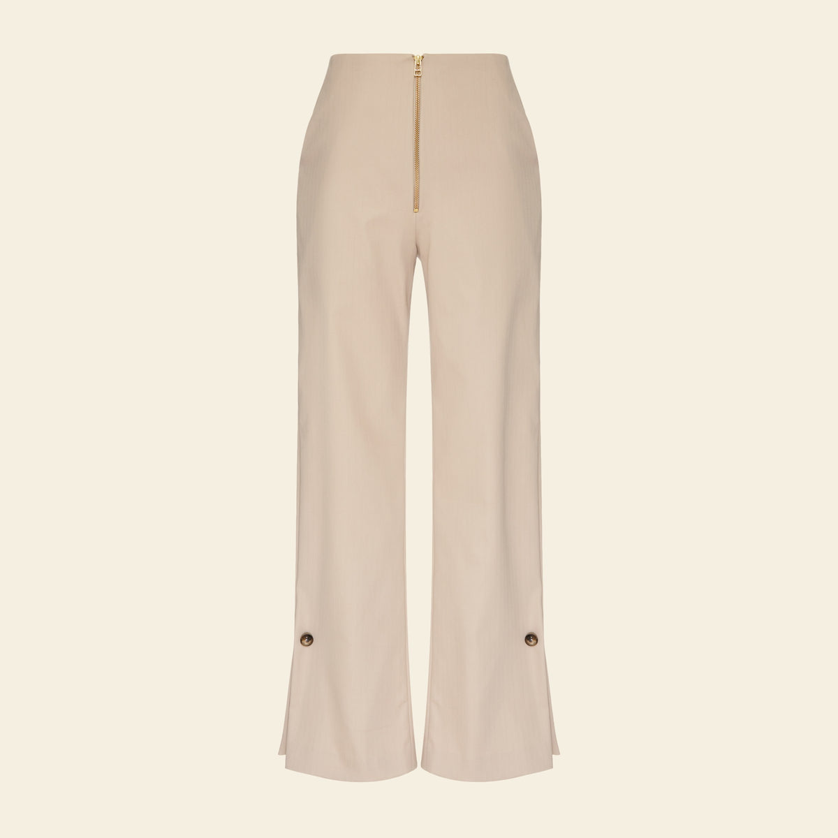 Calça Alfaiataria Creme — still frente