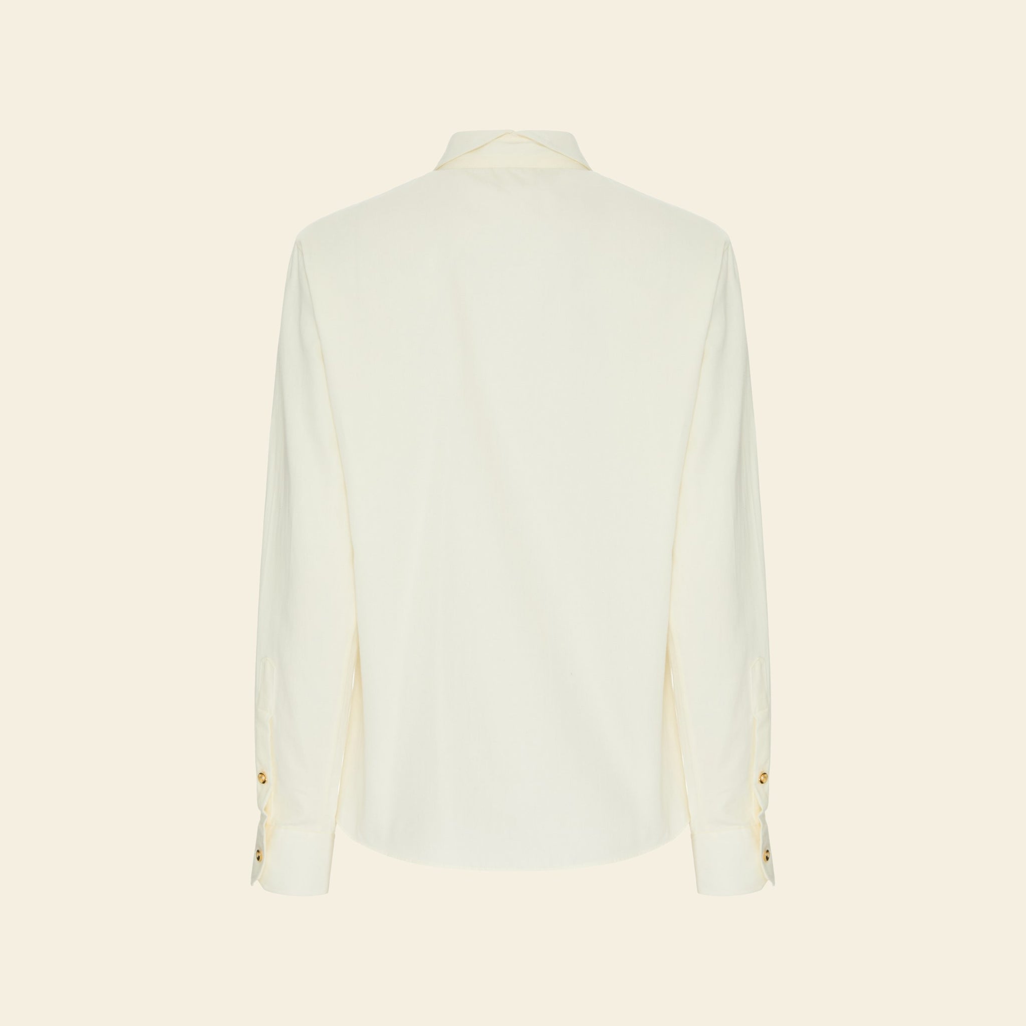 Camisa Recorte V Algodão Off-white — still 2