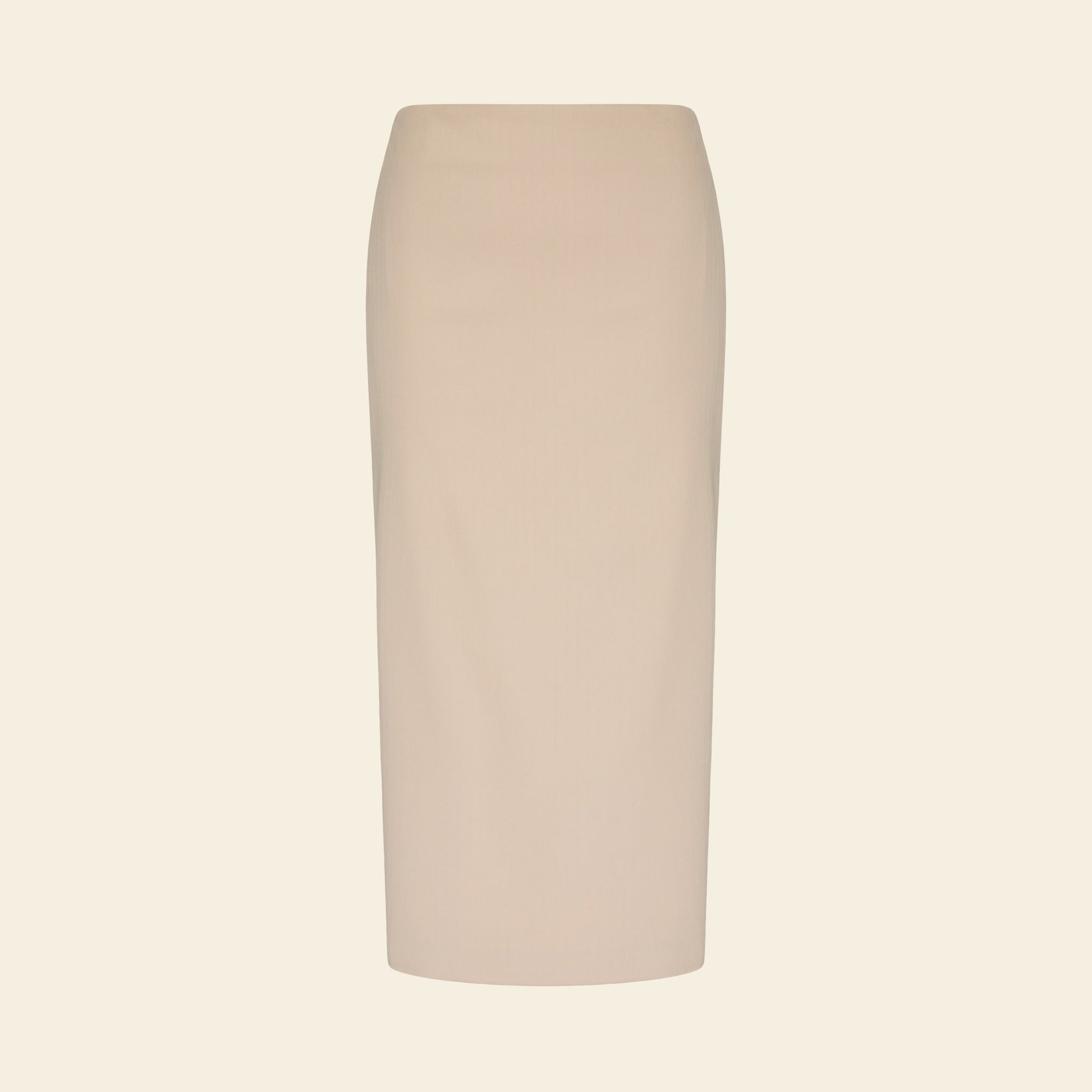 Saia Lápis Midi Franzida Creme — still 2