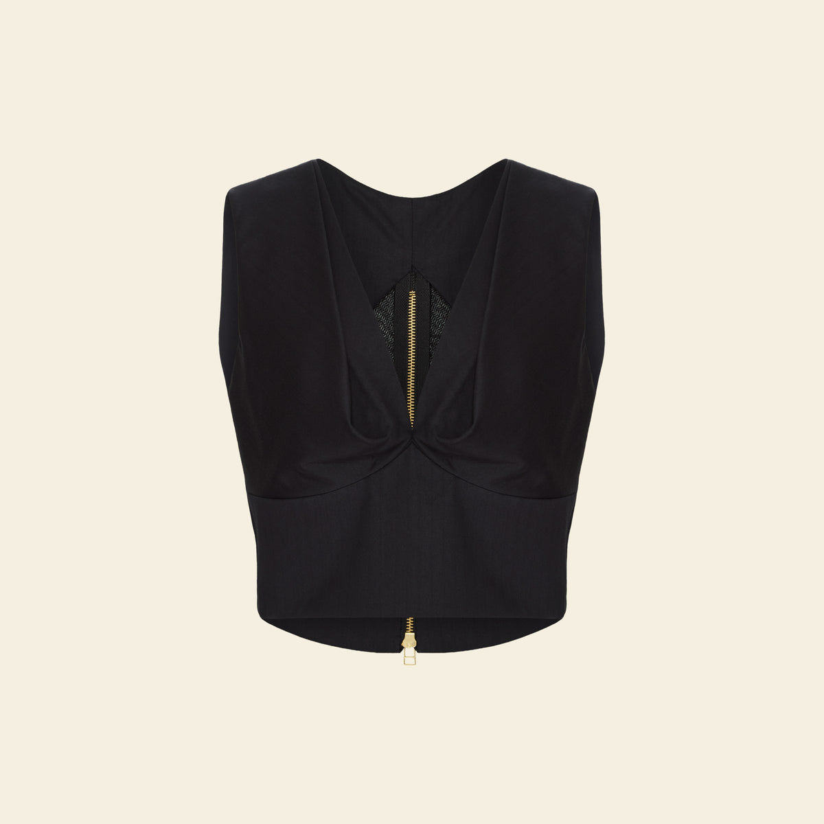 Top Cropped Gola V Preto — still frente